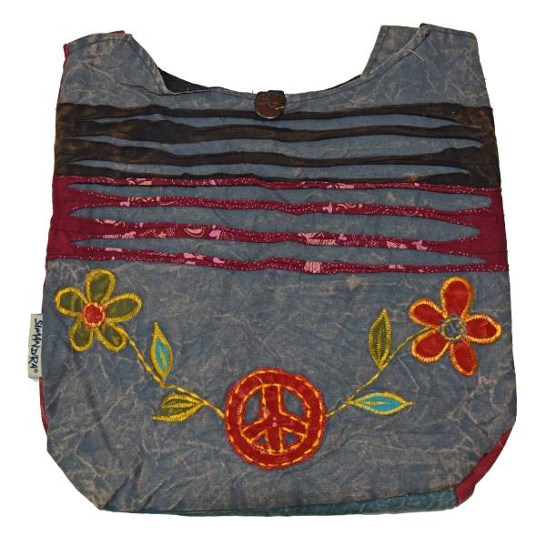 Simandra Patchwork Tasche Umhängetasche Handtasche Beuteltasche Tragetasche Schultertasche Shopper bestickt JETZT KAUFEN