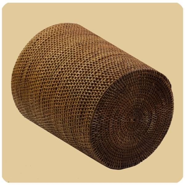 Simandra Rattan Papierkorb Burma, Flechtkorb Basket Korb Deko Unikat Handarbeit Natur rund Speichern exportieren
