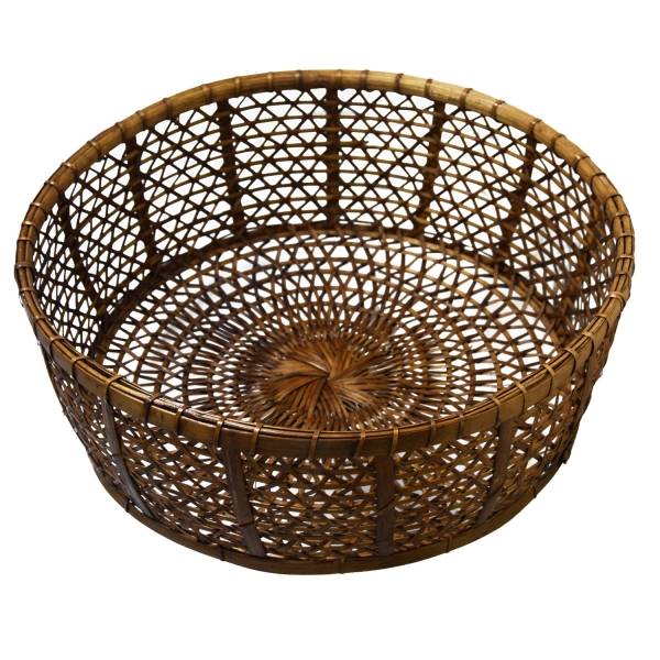 Simandra Rattankorb Obstschale Burma aus Rattan und Bambus, dekoratives Unikat Handarbeit Black Friday Preise