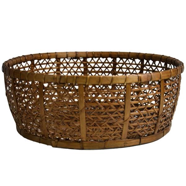 Simandra Rattankorb Obstschale Burma aus Rattan und Bambus, dekoratives Unikat Handarbeit Black Friday Preise