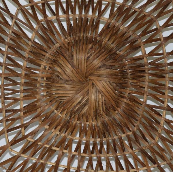 Simandra Rattankorb Obstschale Korb aus Rattan und Bambus handgefertigtes Unikat Im Verkauf