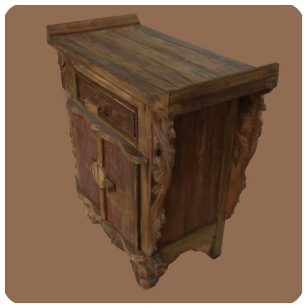 Simandra Romantische Massivholz Kommode Flower 2 nachhaltiges Alt Teak Holz Rabatte dieses Monats