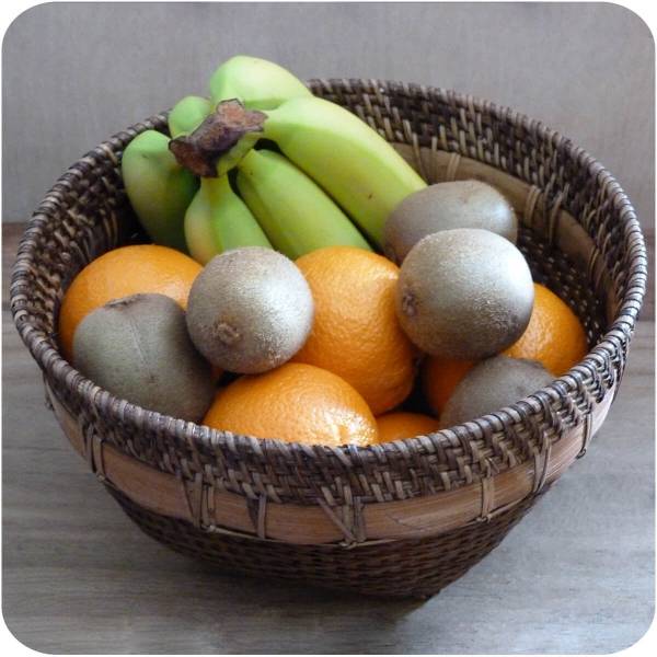 Simandra Schale „Burma“ aus Rattan & Bambus Deko- Brot- od. Obstkorb Handarbeit Online